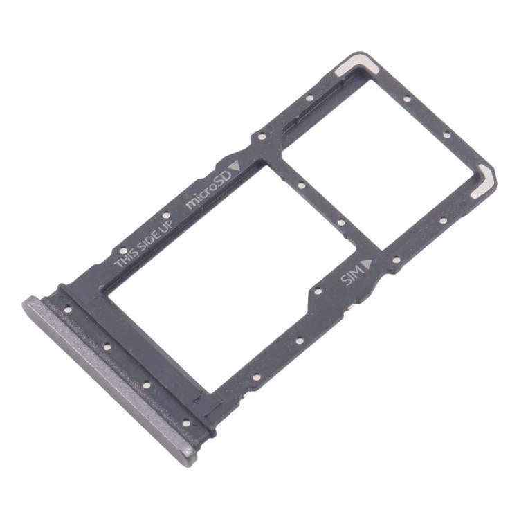 For Nokia C110 Original SIM Card Tray + Micro SD Card Tray (Black)