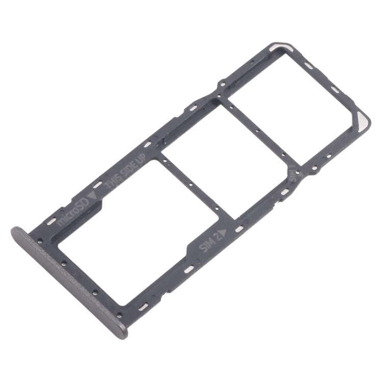 For Nokia C32 Original SIM Card Tray + SIM Card Tray + Micro SD Card Tray (Black)