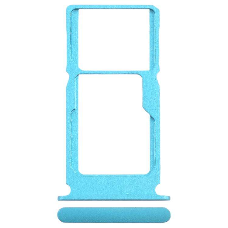 For Nokia G50 Original SIM Card Tray + SIM Card Tray / Micro SD Card Tray (Blue)