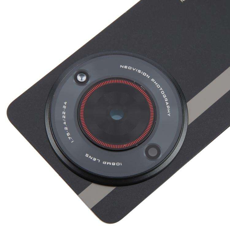For ZTE nubia Focus Glass Battery Back Cover with Adhesive / Camera Lens Cover(Black)