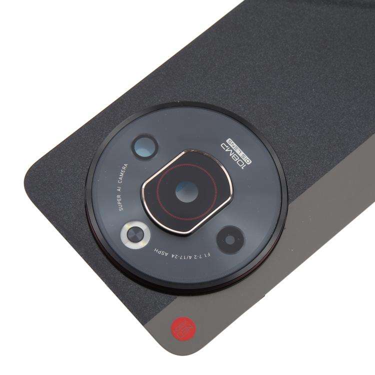 For ZTE nubia Focus Pro Z2351N Glass Battery Back Cover with Adhesive / Camera Lens Cover(Black)