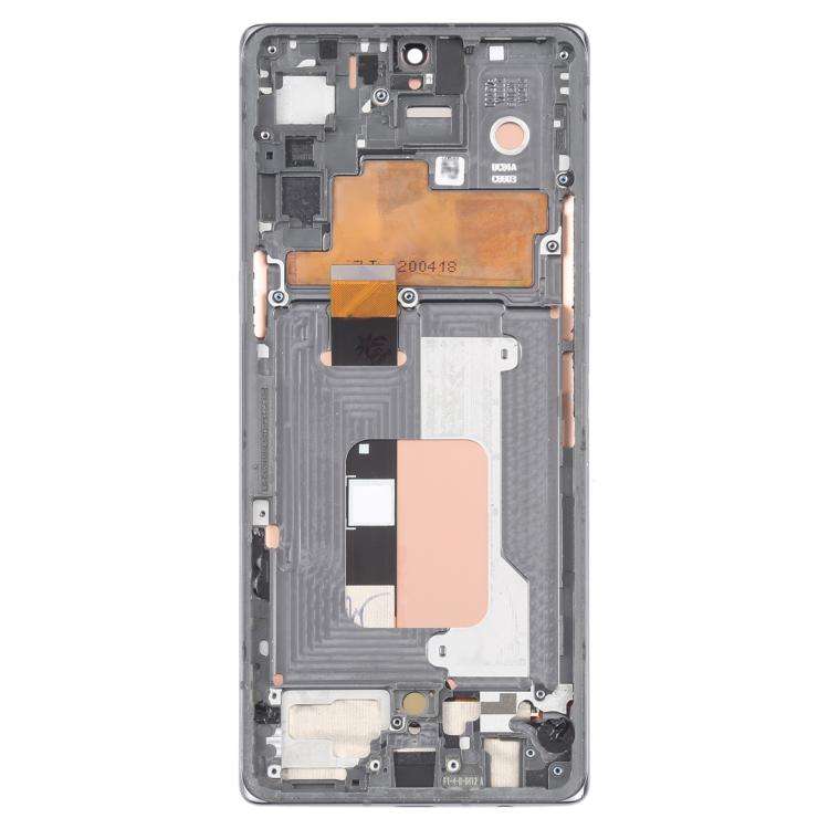 For LG Velvet 5G US Version Original LCD Screen Digitizer Full Assembly with Frame (Silver)