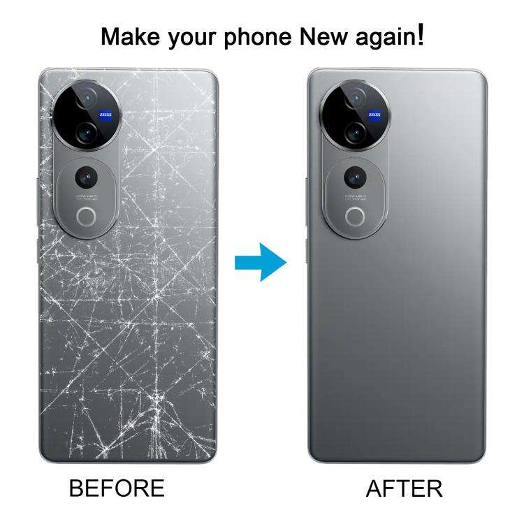 For vivo V40 Pro Battery Back Cover with Camera Lens Cover(Gray)