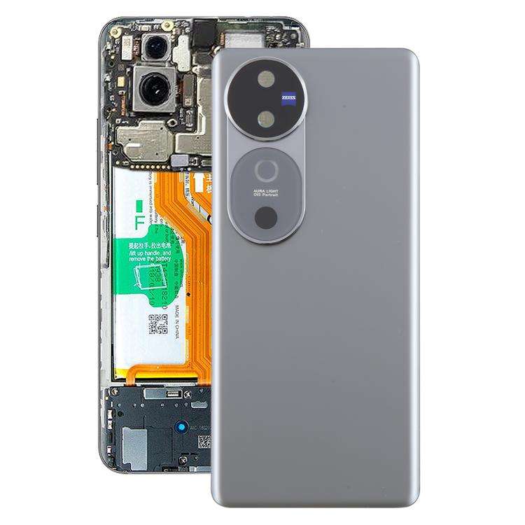 For vivo V40 Battery Back Cover with Camera Lens Cover(Gray)