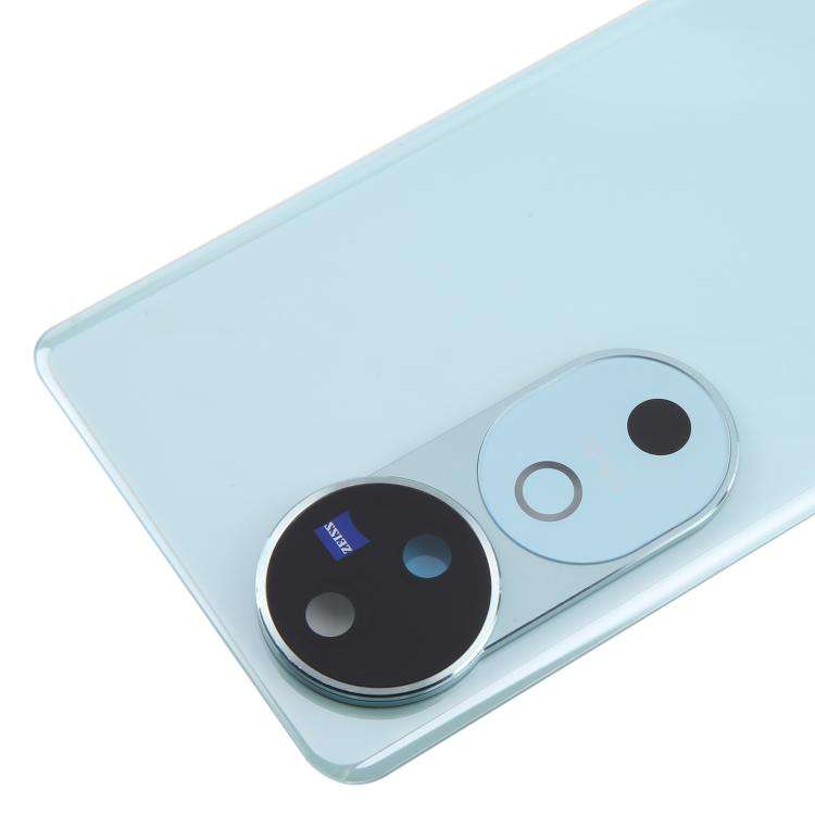 For vivo V40 Battery Back Cover with Camera Lens Cover(Blue)