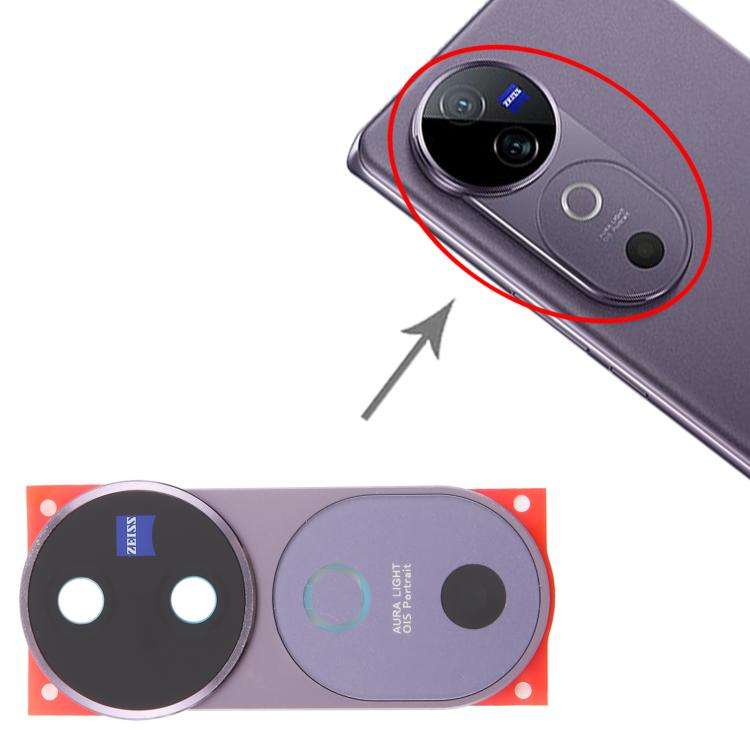 For vivo V40 Original Rear Camera Lens Cover (Purple)