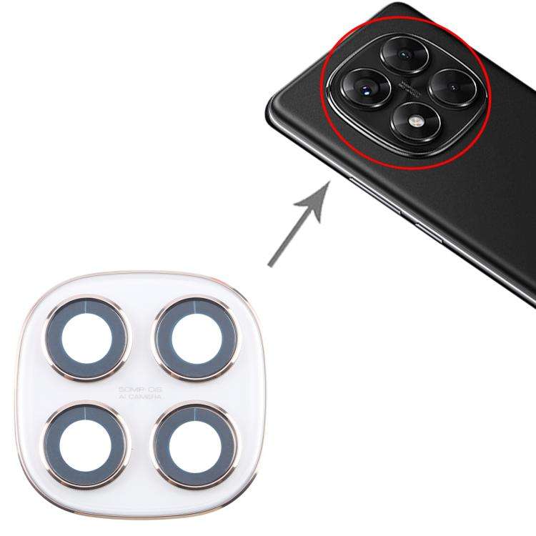 For Xiaomi Redmi Note 14 Pro 5G Original Rear Camera Lens Cover (White)