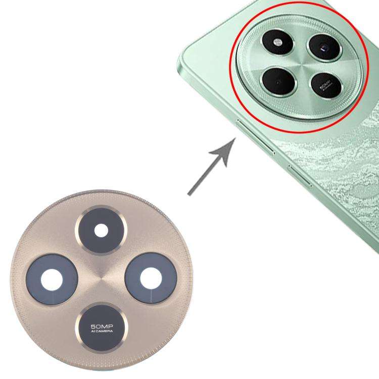 For Xiaomi Poco C75 5G Original Rear Camera Lens Cover (Gold)