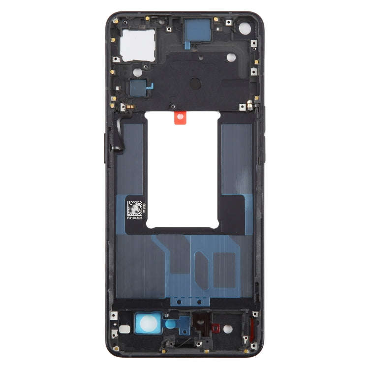 For OPPO Reno7 Pro 5G Front Housing LCD Frame Bezel Plate (Black)