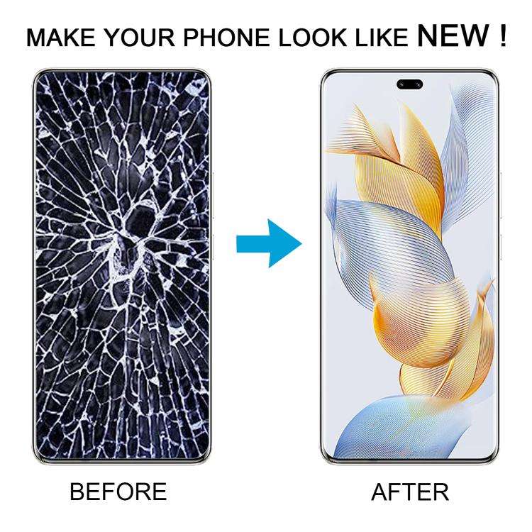 For Honor 90 Pro Original LCD Screen Digitizer Full Assembly with Frame (Silver)
