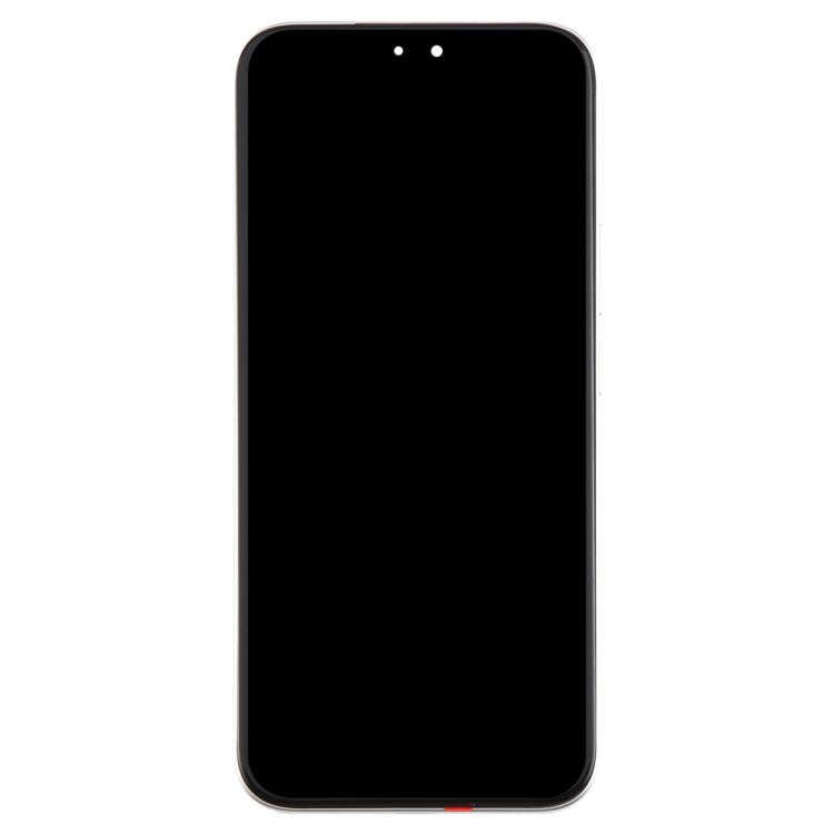 For Honor X60i Original LCD Screen Digitizer Full Assembly with Frame (Silver)