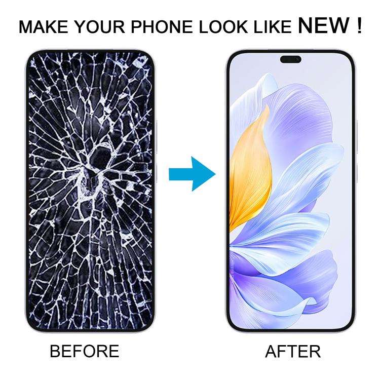 For Honor X60i Original LCD Screen Digitizer Full Assembly with Frame (Silver)