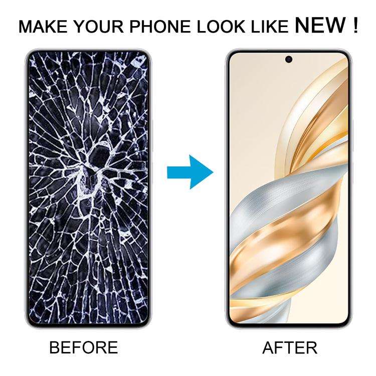 For Honor X60 Original LCD Screen Digitizer Full Assembly with Frame (Silver)
