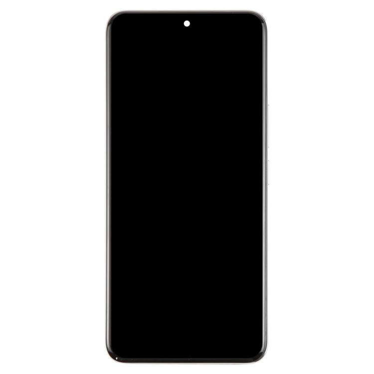 For Honor 200 Original LCD Screen Digitizer Full Assembly with Frame (Silver)