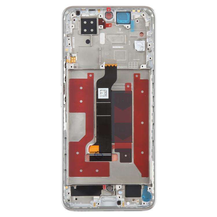 For Honor 200 Original LCD Screen Digitizer Full Assembly with Frame (Silver)