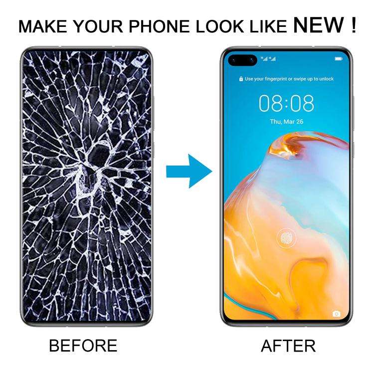 For Huawei P40 TFT LCD Screen Digitizer Full Assembly with Frame, Not Supporting Fingerprint Iden...