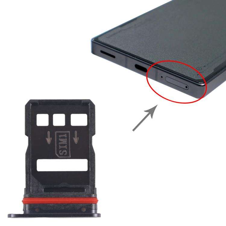 For ZTE nubia RedMagic 7s Pro NX709S SIM Card Tray + SIM Card Tray (Black)