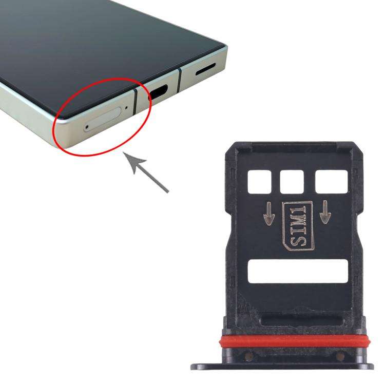 For ZTE nubia RedMagic 8s Pro SIM Card Tray + SIM Card Tray (Black)