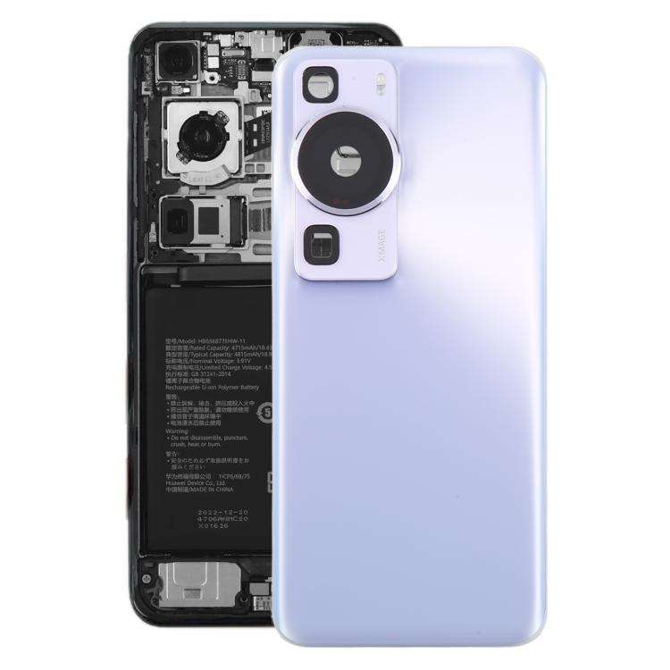 For Huawei P60 Battery Back Cover with Camera Lens Cover(Purple)