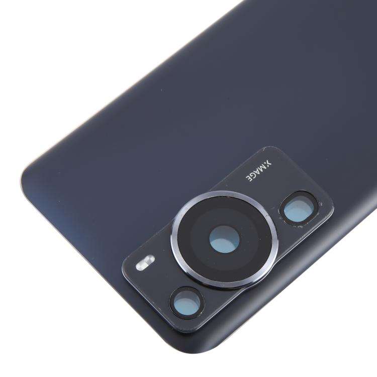 For Huawei P60 Pro Battery Back Cover with Camera Lens Cover(Black)