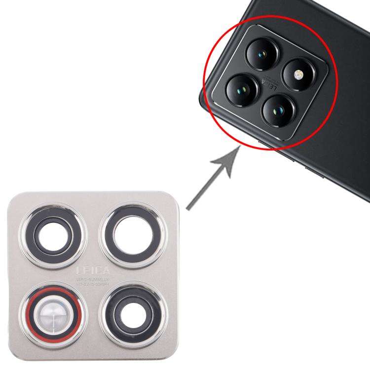 For Xiaomi 14T Original Rear Camera Lens Cover (Silver)
