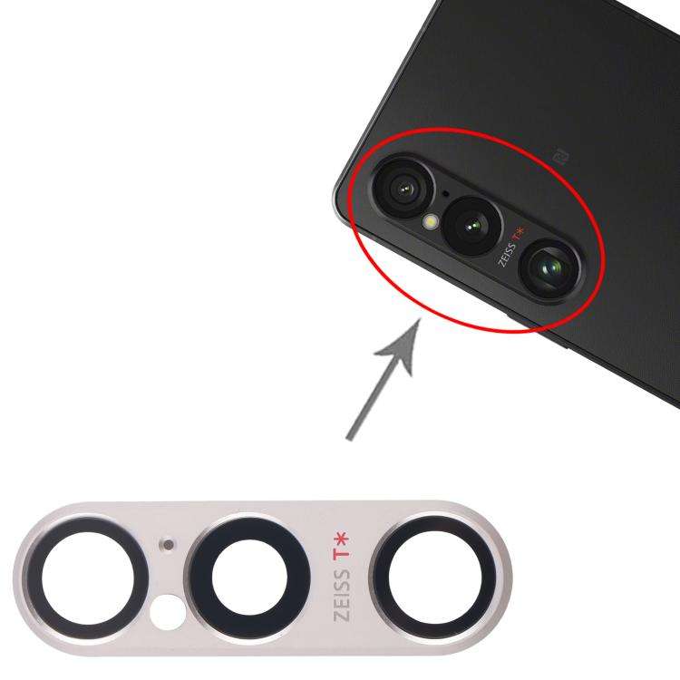 For Sony Xperia 1 VI Original Rear Camera Lens Cover (Silver)