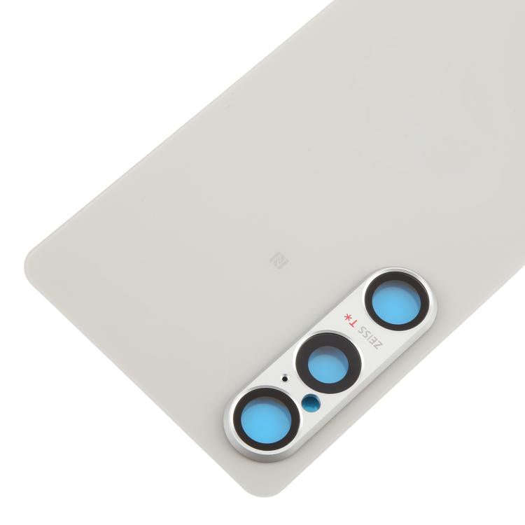 For Sony Xperia 1 VI Original Battery Back Cover with Camera Lens Cover(Silver)
