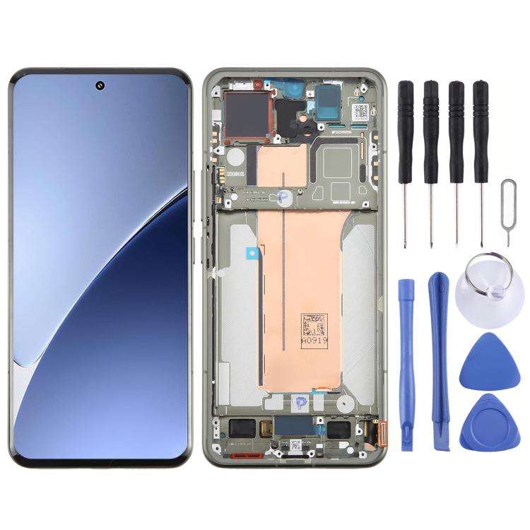 For Xiaomi 15 Pro AMOLED Original LCD Screen Digitizer Full Assembly with Frame (Green)