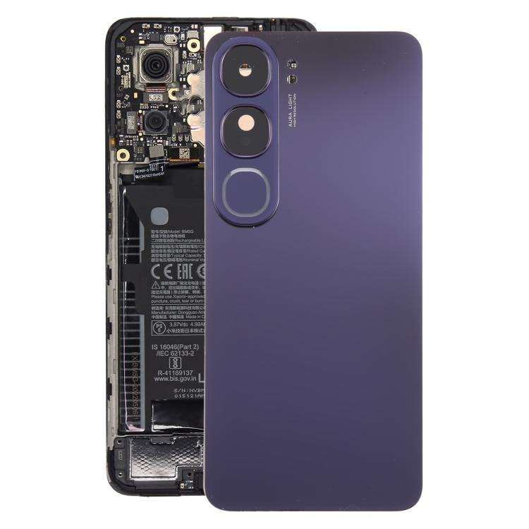 For vivo V40 Lite 5G IDN Version Original Battery Back Cover with Camera Lens Cover(Purple)