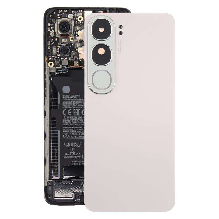 For vivo Y300 5G India Version Original Battery Back Cover with Camera Lens Cover(Silver)