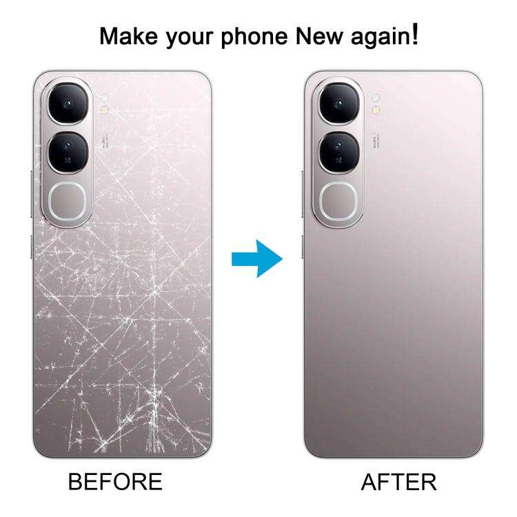 For vivo Y300 5G India Version Original Battery Back Cover with Camera Lens Cover(Silver)