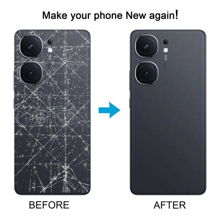 For vivo iQOO Neo9 Pro Battery Back Cover with Camera Lens Cover(Black)
