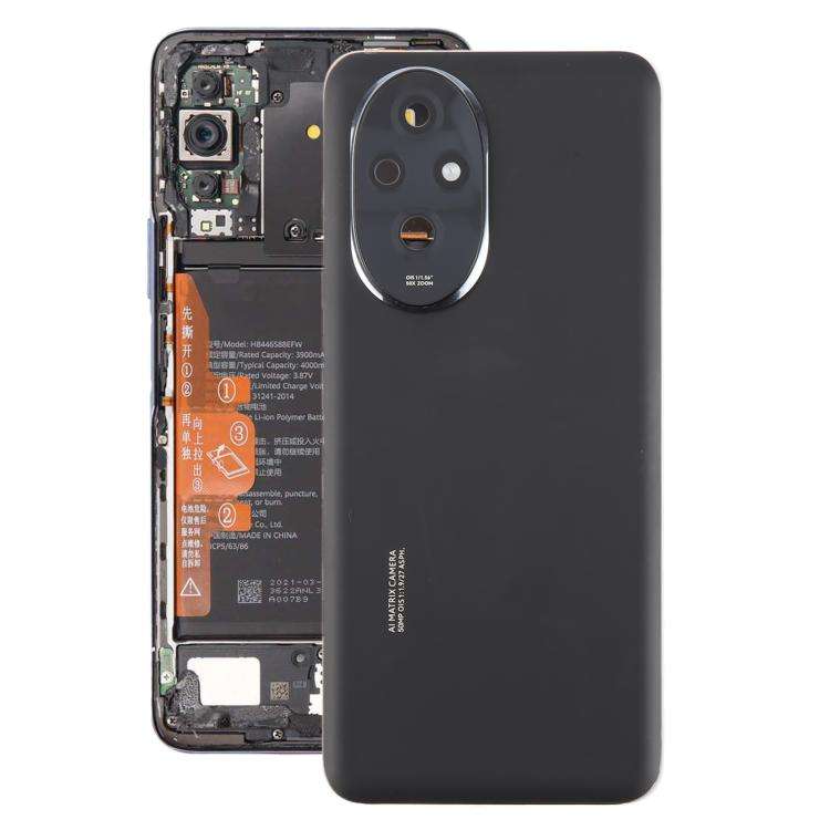 For Honor 200 OEM Battery Back Cover with Camera Lens Cover(Black)