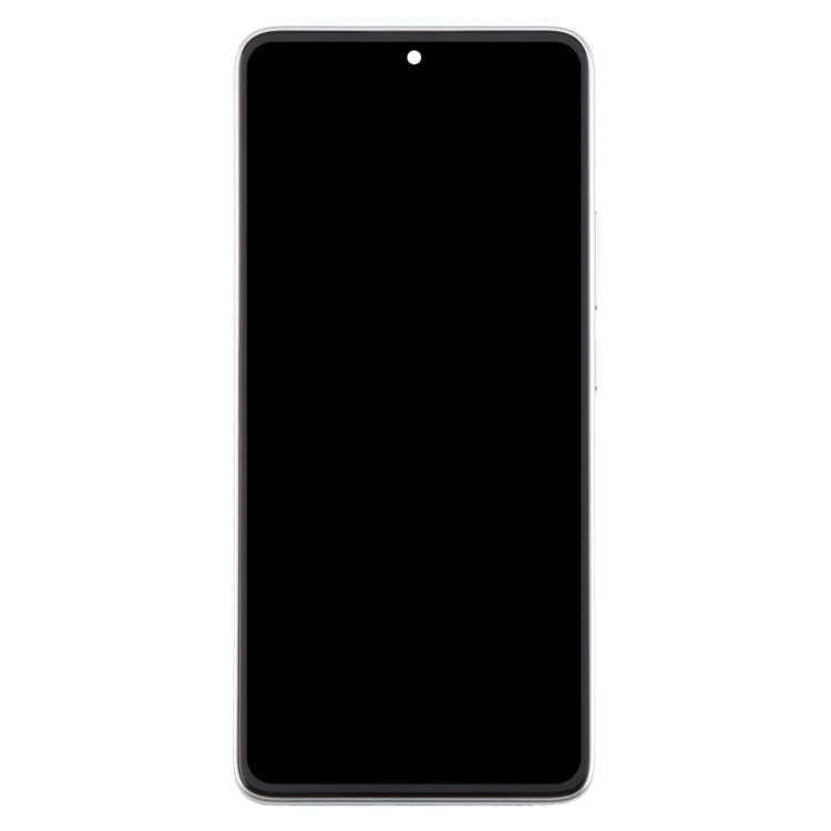 For Xiaomi Redmi Note 14 4G AMOLED Original LCD Screen Digitizer Full Assembly with Frame (Silver)