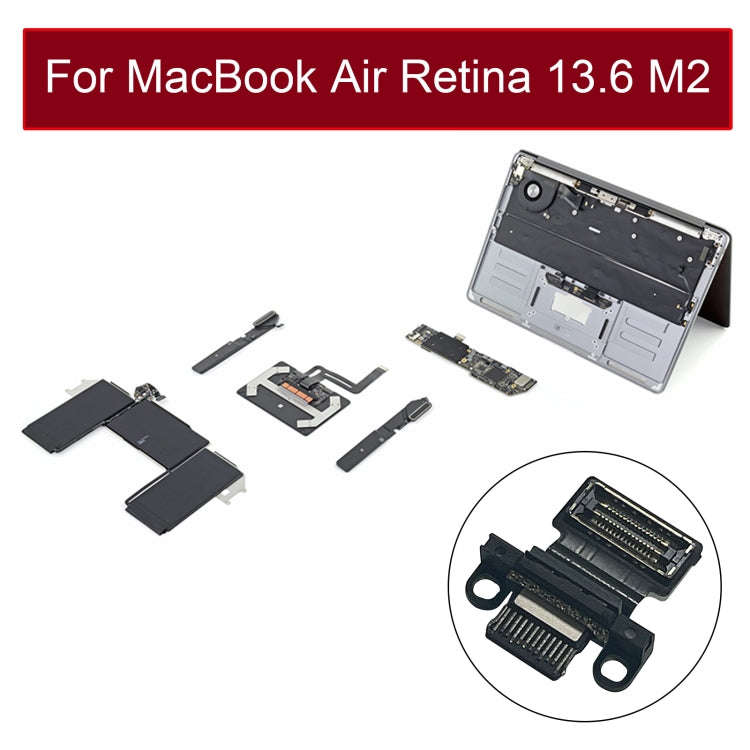 821-03673-A Type-C Charging Port For MacBook Air Retina 13.6 M2 A2681 2022(Black)