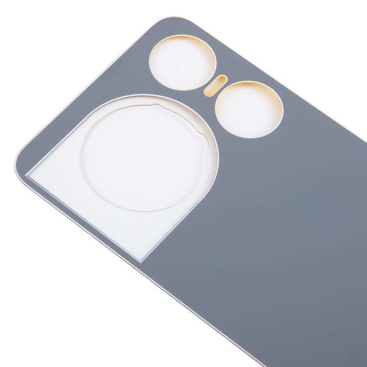 For ZTE nubia Music 2 Glass Battery Back Cover with Adhesive(Yellow)