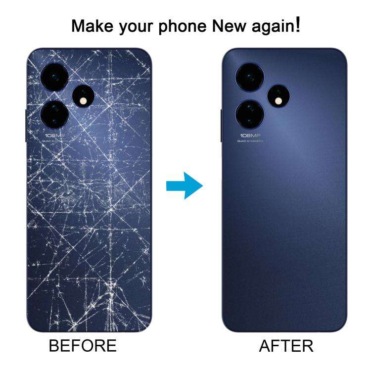 For Boost Celero 5G 2024 Glass Battery Back Cover(Blue)