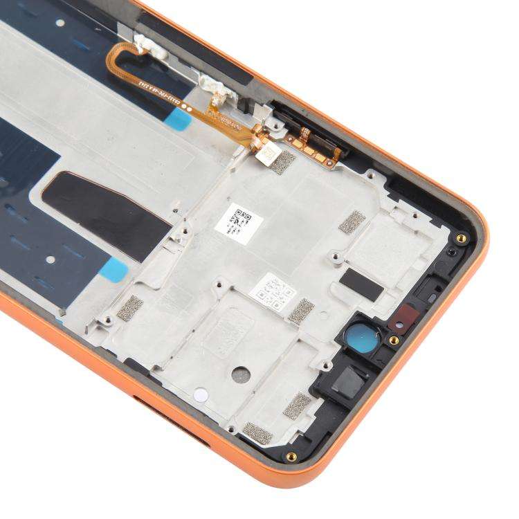For Boost Mobile Celero 5G 2024 Middle Frame Bezel Plate (Orange)