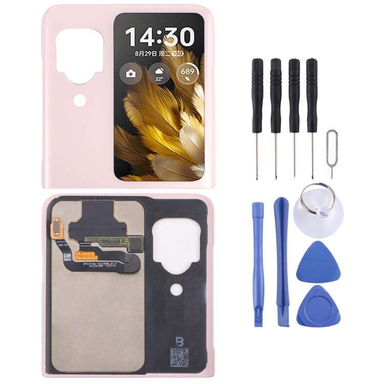 For OPPO Find N3 Flip Original LCD Secondary Screen with Digitizer Full Assembly (Pink)