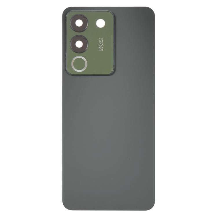 For vivo V29e Back Cover with Camera Lens Cover(Black)