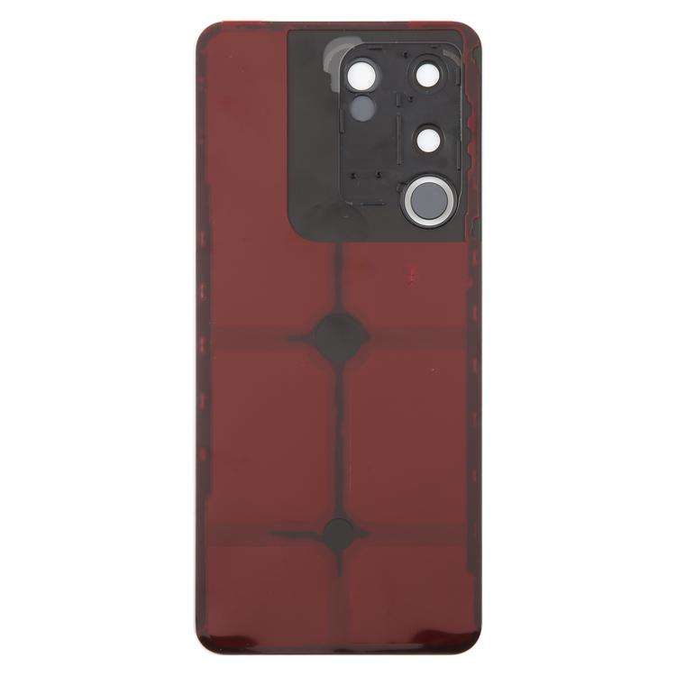 For vivo V29e Back Cover with Camera Lens Cover(Black)