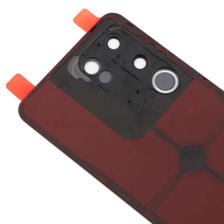 For vivo V29e Back Cover with Camera Lens Cover(Black)