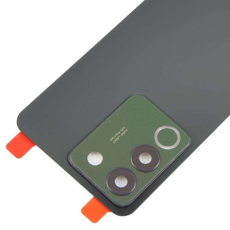 For vivo V29e Back Cover with Camera Lens Cover(Black)