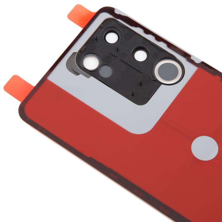 For vivo V29e Back Cover with Camera Lens Cover(Pink)