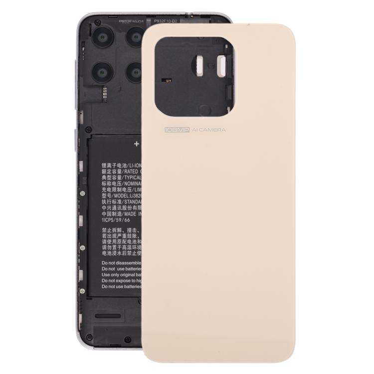 For ZTE Blade V70 / Axon 70 Glass Battery Back Cover with Adhesive(Gold)