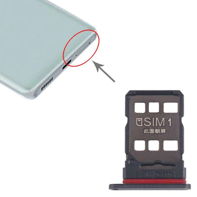 For ZTE nubia Z50 NX711J SIM + SIM Card Tray (Black)