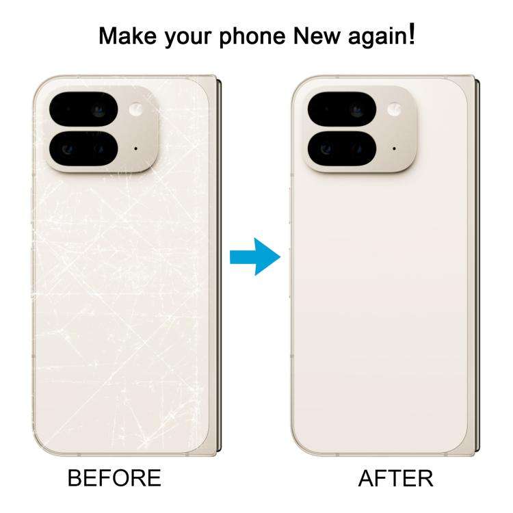 For Google Pixel 9 Pro Fold Original Back Cover with Camera Lens Cover(White)