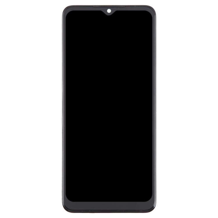 For T-Mobile REVVL 6X 5G LCD Screen Digitizer Full Assembly with Frame (Black)