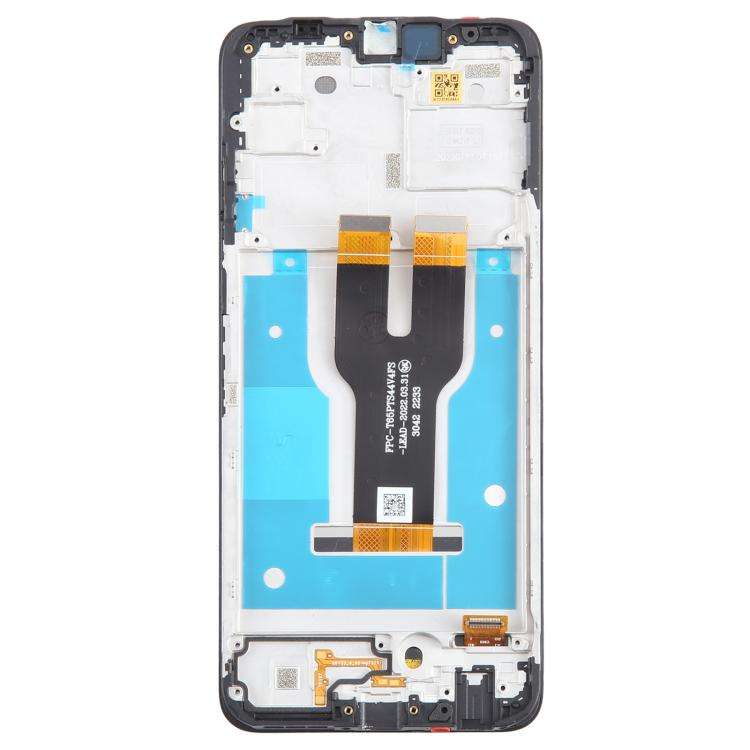 For T-Mobile REVVL 6X 5G LCD Screen Digitizer Full Assembly with Frame (Black)