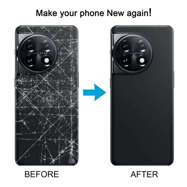 For OnePlus 11 Back Cover with Camera Lens Cover(Transparent)